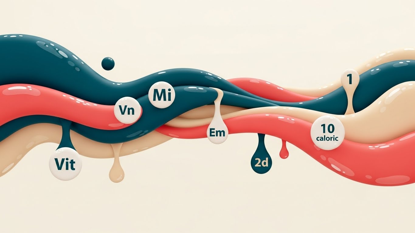 (Abstract Organic Vector): Fluid Stream + Visualizing Nutrient Flow