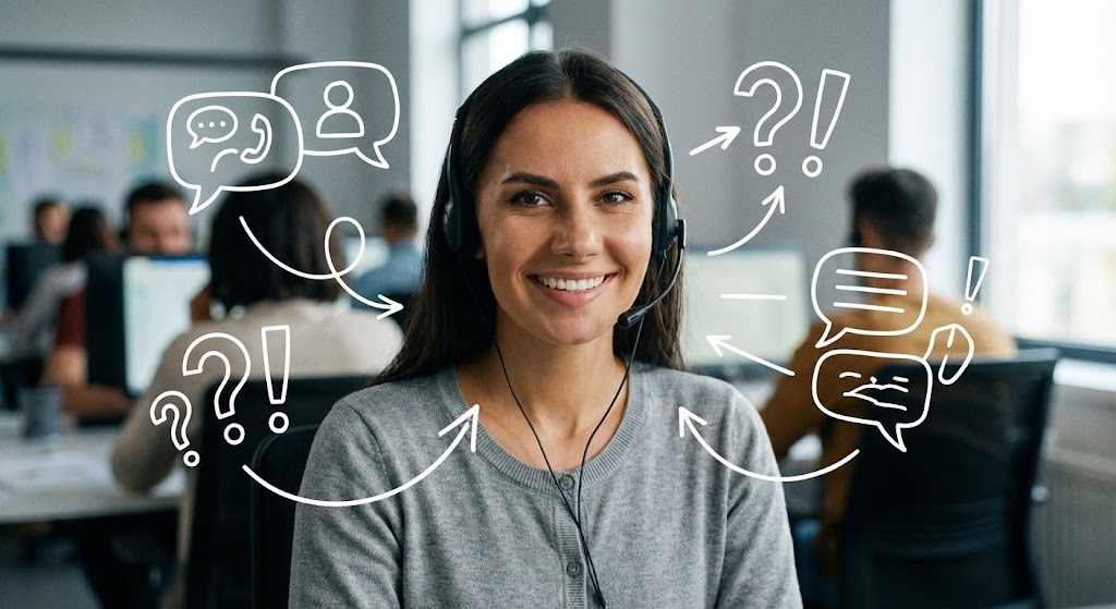 (2D Over Live Action): Human Support Agent + Visualizing Hybrid Intelligence