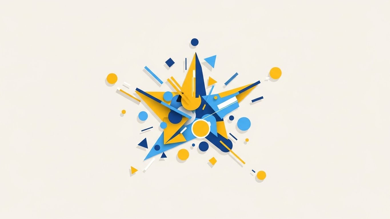 (Abstract 2D Motion): Geometric Celebration + Triggering User Activation Dopamine