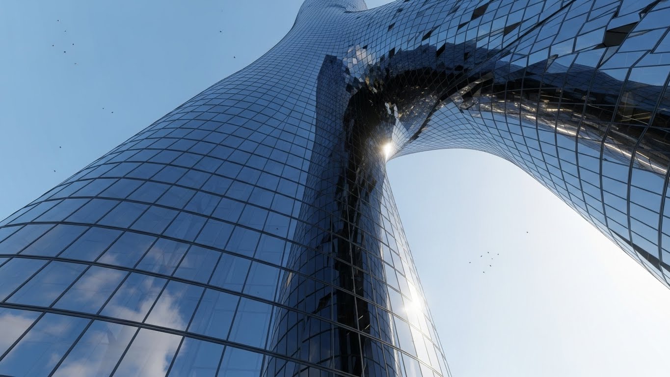 (Photorealistic 3D Renders): Helix Facade - Engineering Trust at Scale