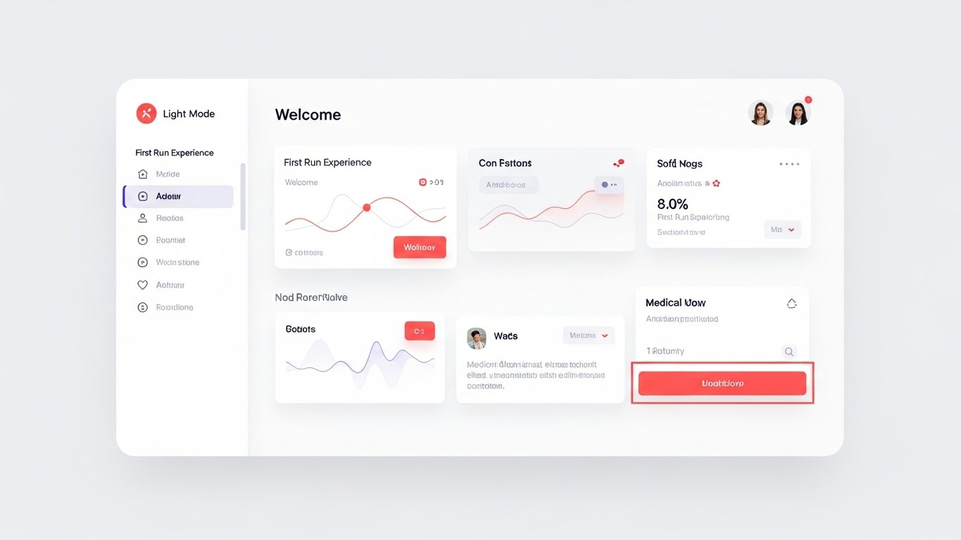 (Light Mode UI): Frictionless First Run - Inviting User Interaction
