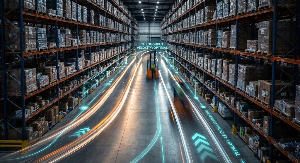 (Hyper-lapse Stock + Data): Kinetic Blur Symbolizes Throughput Velocity