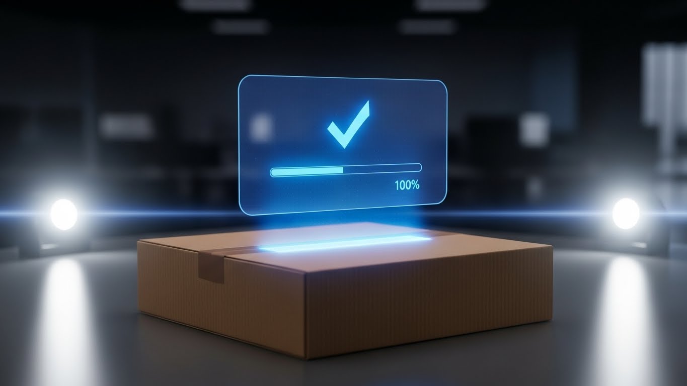 (Holographic UI over 3D): Glowing Overlay Visualizes X-Ray Visibility