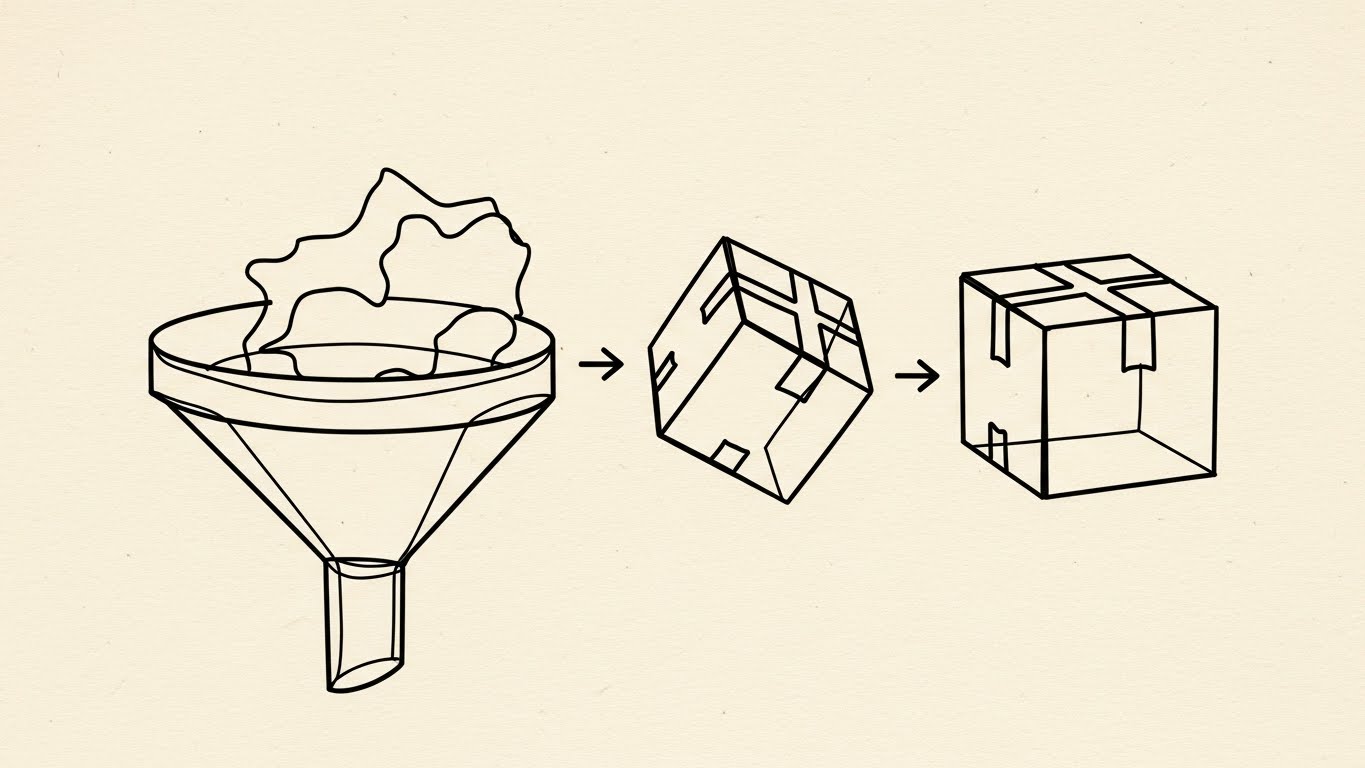 (2D Line Art): Continuous Line Depicts Precision Processing