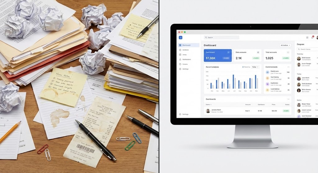 (Split Screen): Digital Transformation Replacing Chaos