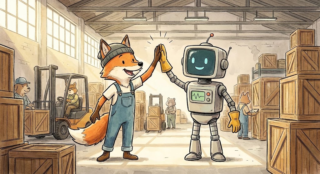 (2D Character): Human-AI Synergy Building Partnership