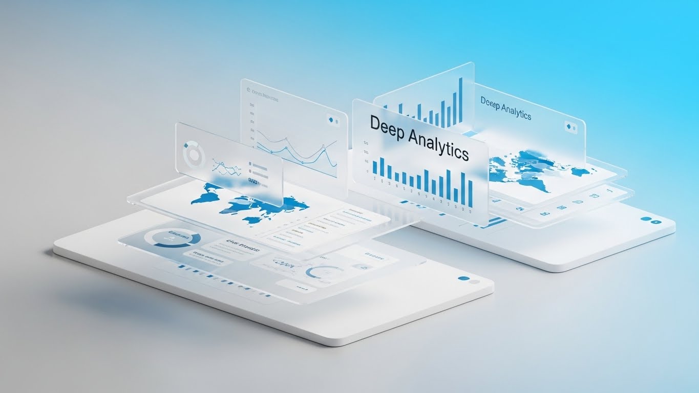 (3D Parallax UI): Multi-Layered Deep Analytics