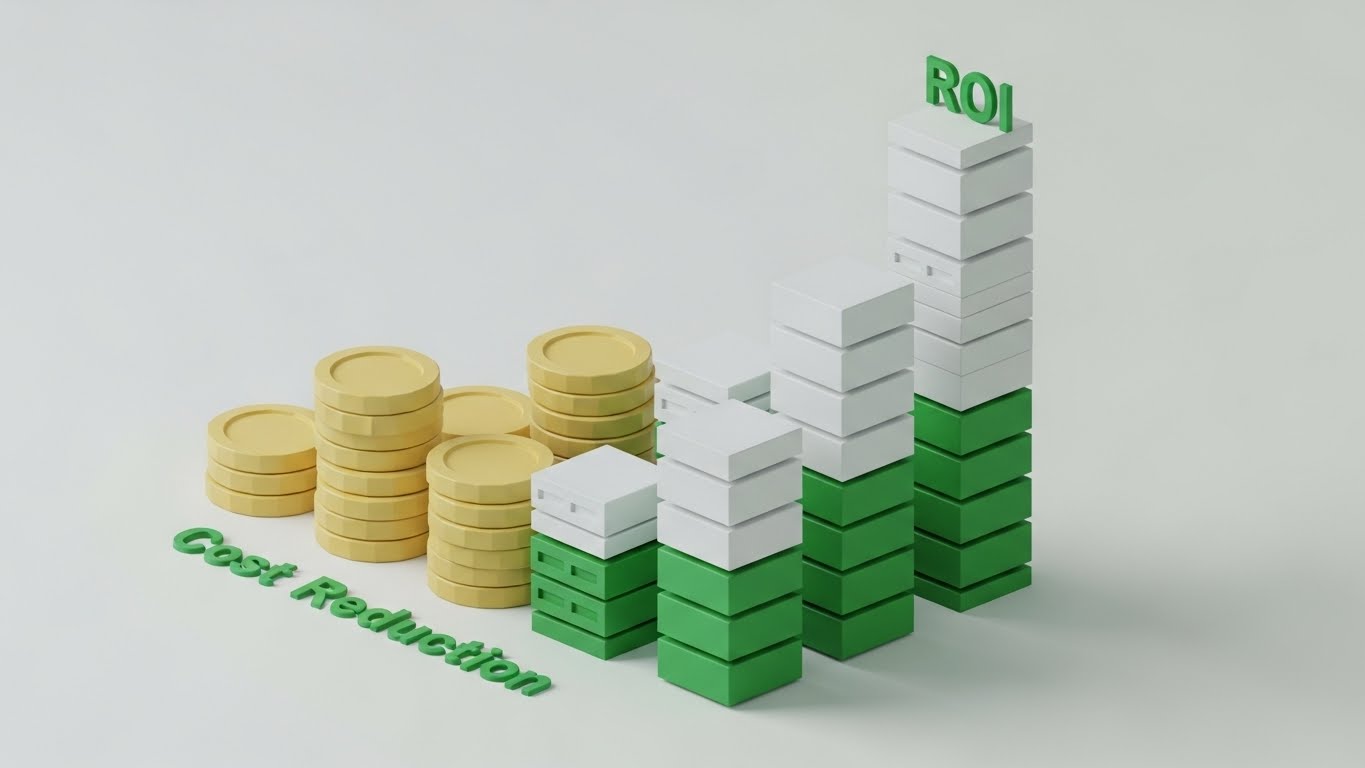 (Low-Poly 3D): Visualizing Cost Reduction & ROI