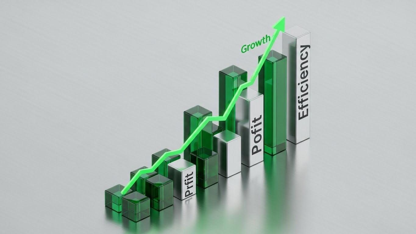(Dynamic Data Visualization): Rising Bars - Isometric ROI Growth