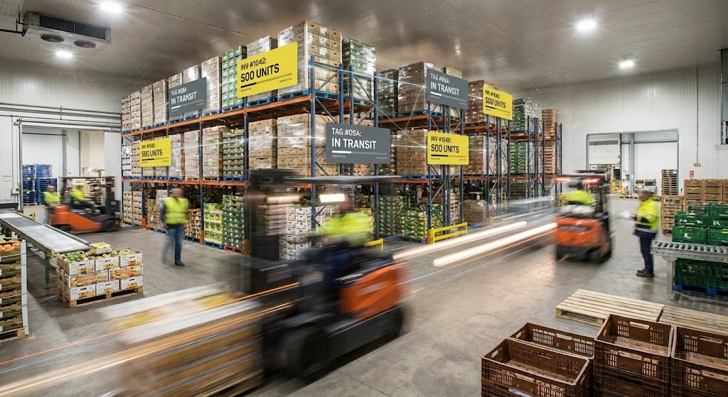 (Hyper-lapse with Data): Warehouse Motion: Logistics Velocity