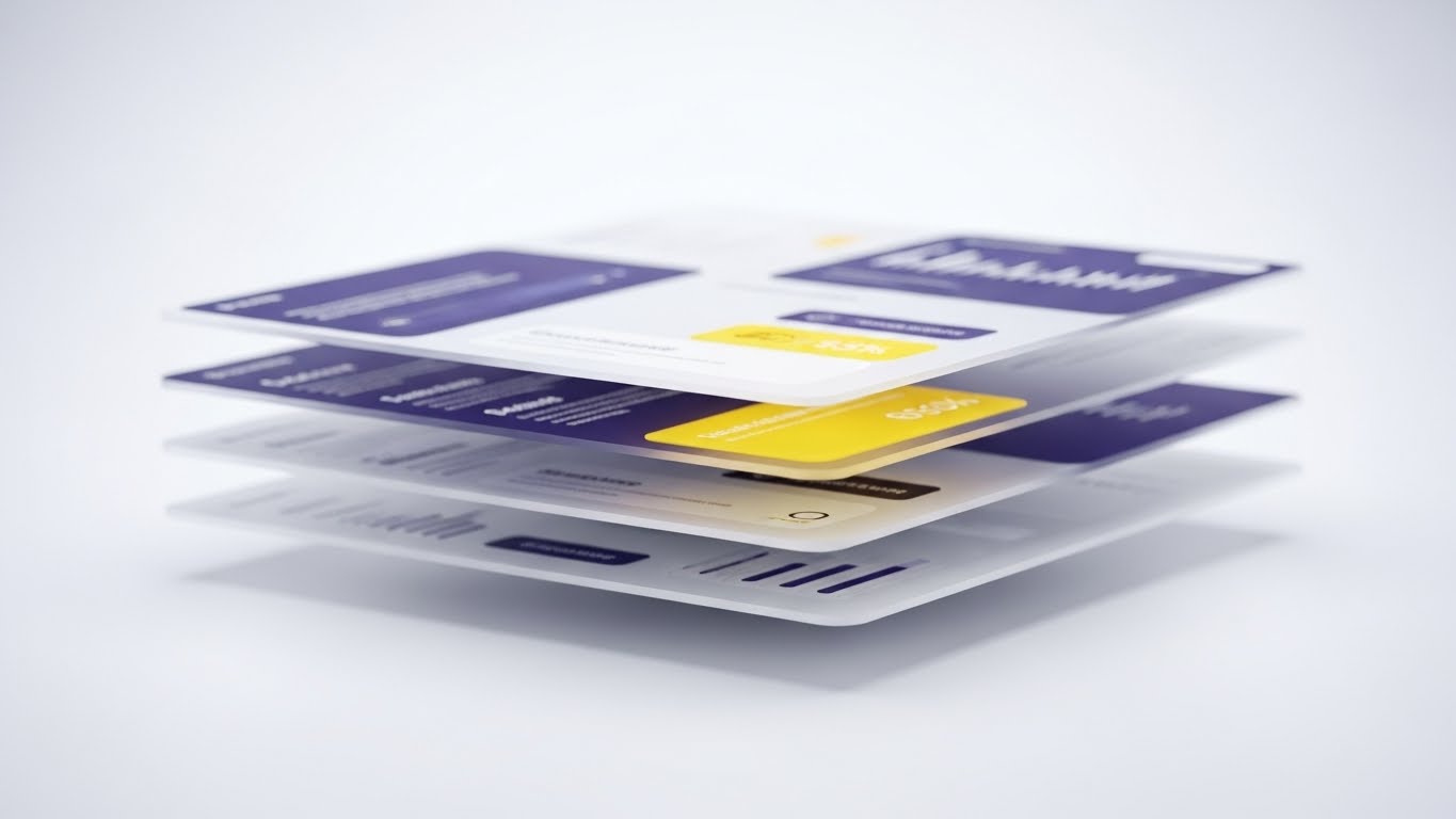 (3D Parallax Depth): Layered Ecosystem + Long-Term Value Visualization