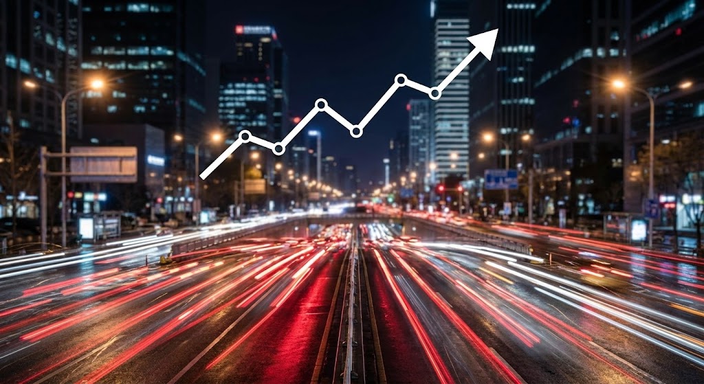 (Hyper-lapse Stock w/ Data): Stability in Chaos – Visualizing Long-Term Growth