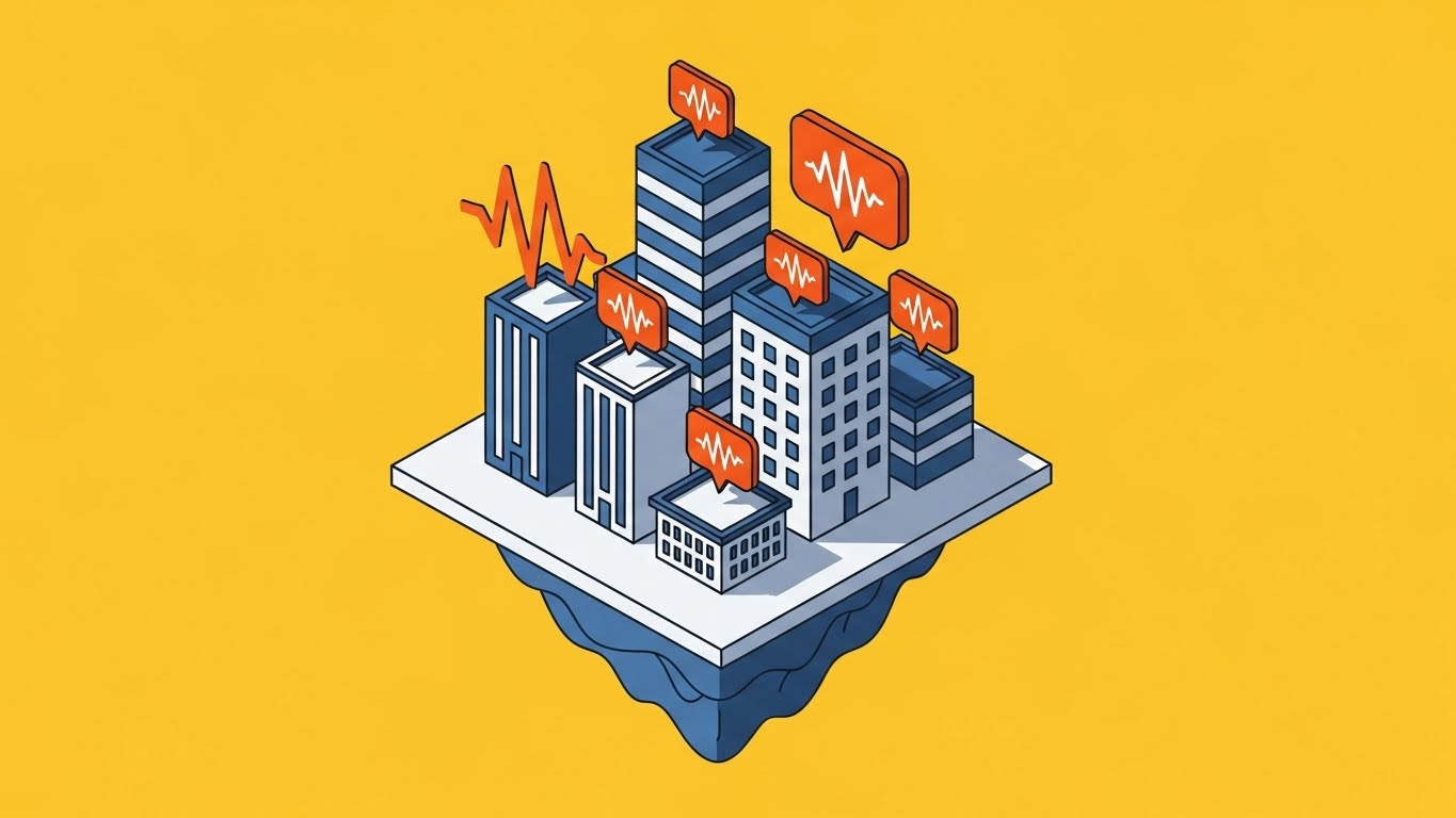 (Isometric Motion): City Ecosystem + Real-Time Visibility