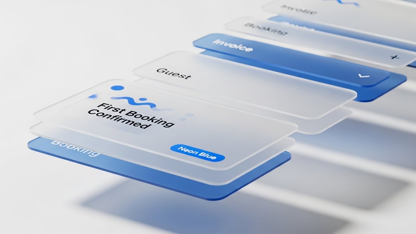 (3D Parallax UI): Depth Perception + High-Tech Immersion