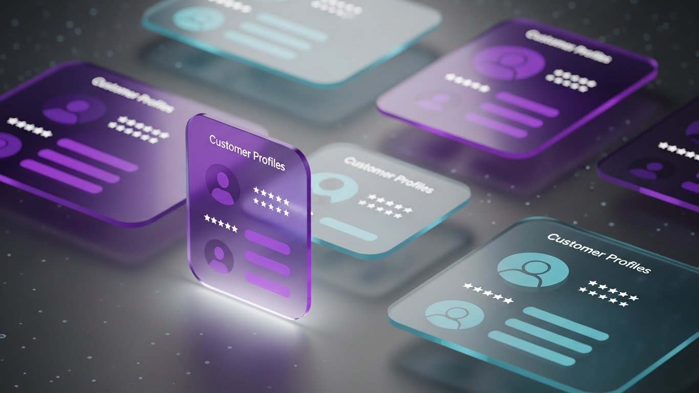 (3D Parallax UI): Layered Profiles + Deepening Customer Insight
