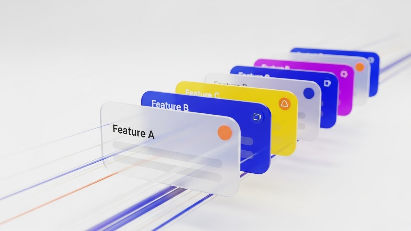 (3D Parallax UI Presentation): Peeling Back the Layers