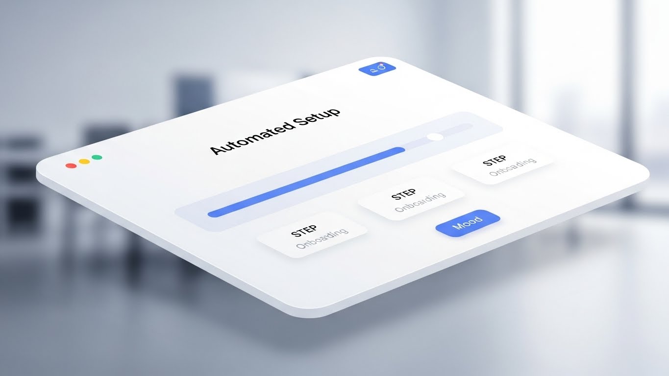 (Clean UI): Progress Clarity + Automated Onboarding