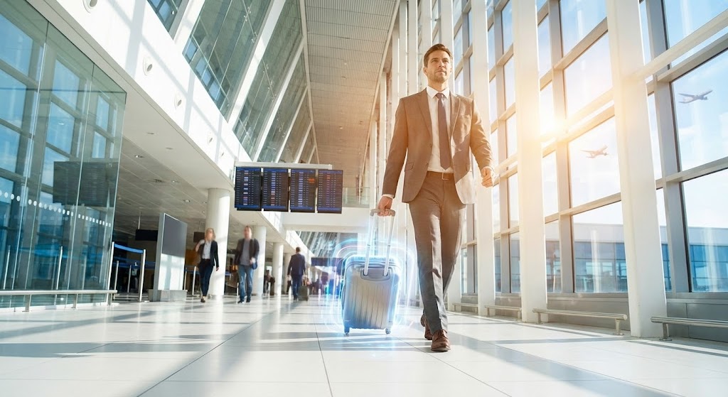 (Aspirational Stock Montage): The Glowing Journey: Securing Passenger Trust