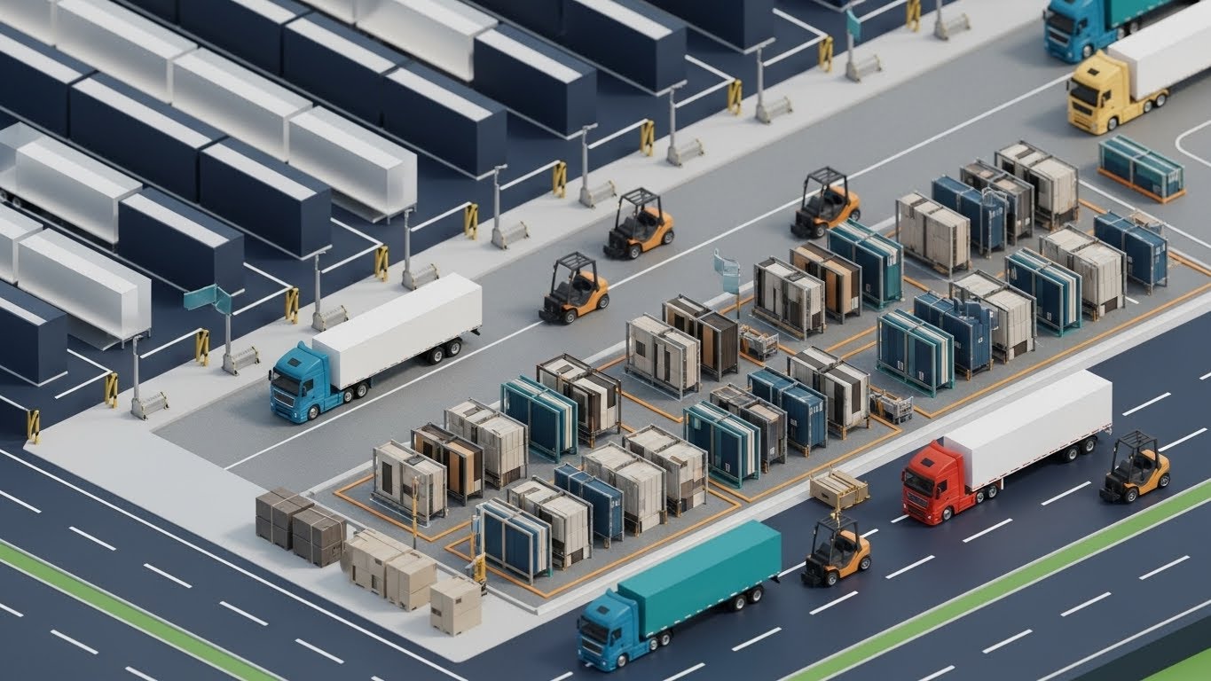 (Claymorphism Isometric): Conveyor Belt + Visualizing Automated Processing