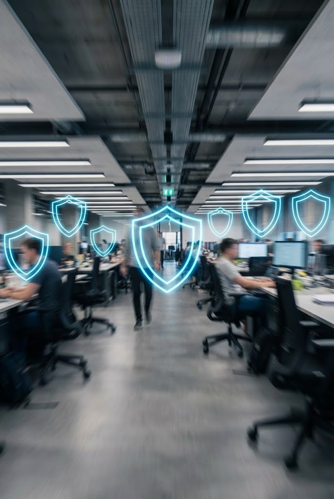 (Hyper-lapse Overlay): Static Shields + Projecting Stability in Chaos