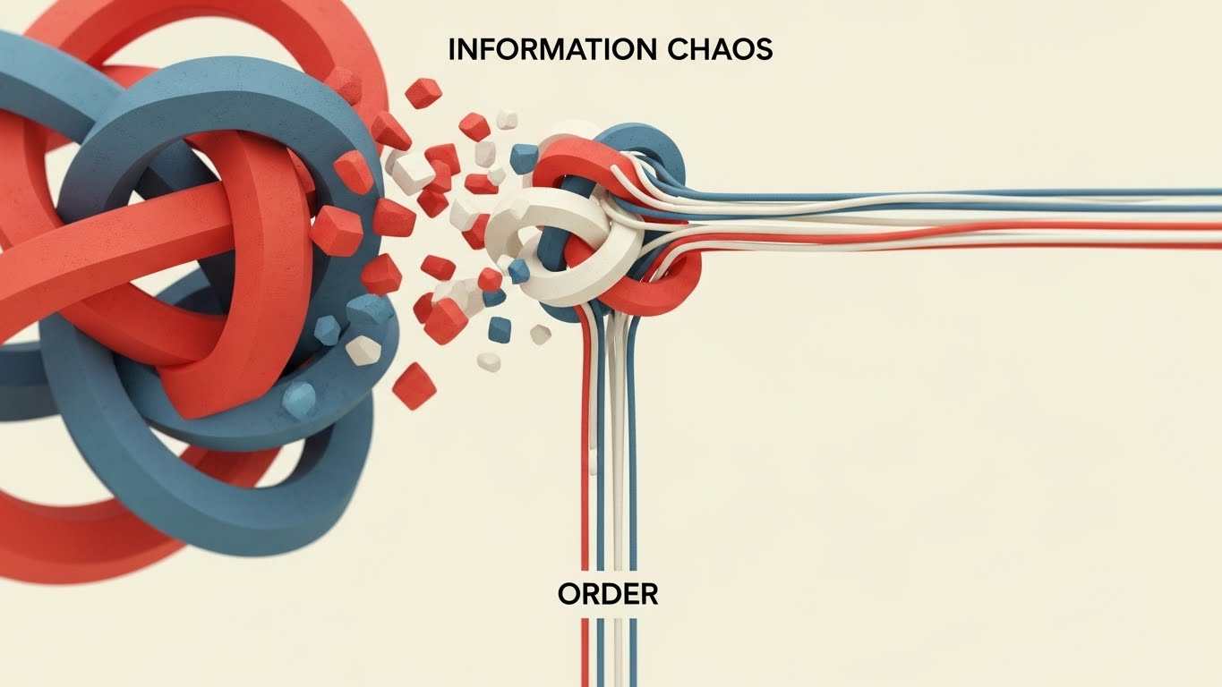 (Bold Kinetic Typography): Untying Knots + Resolving Information Chaos