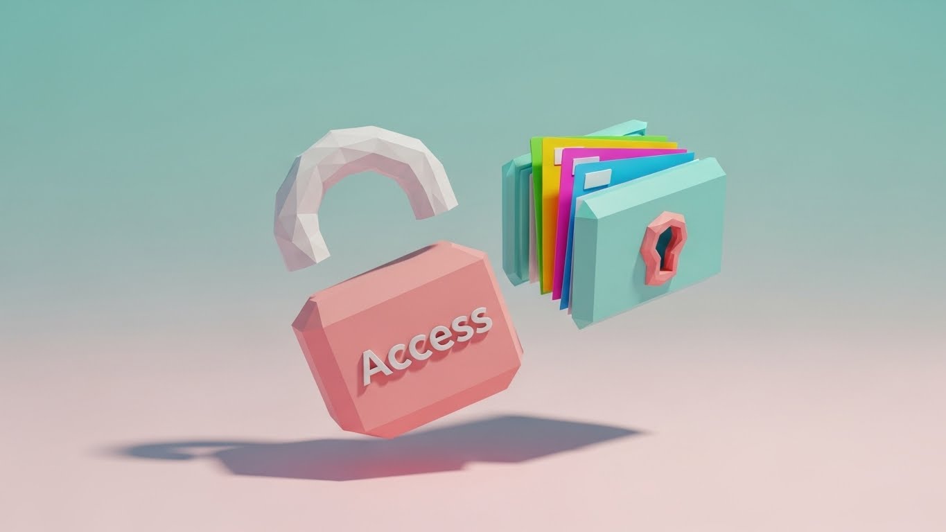 (Low-Poly 3D): Unlocking Files + Simplifying Access Control