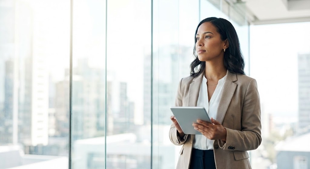 Aspirational Stock Montage: Executive Vision Control