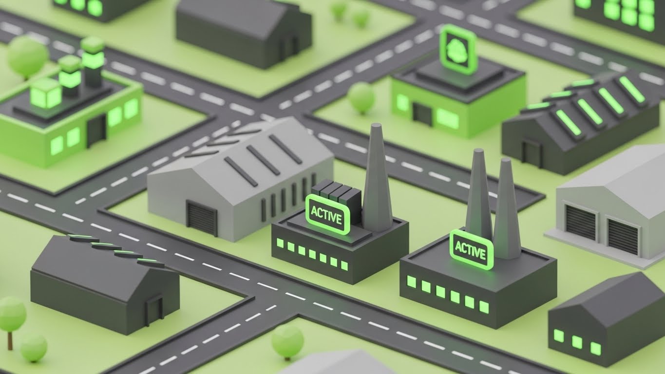 (Low-Poly 3D): Macro Visibility - Tracking City-Scale Assets