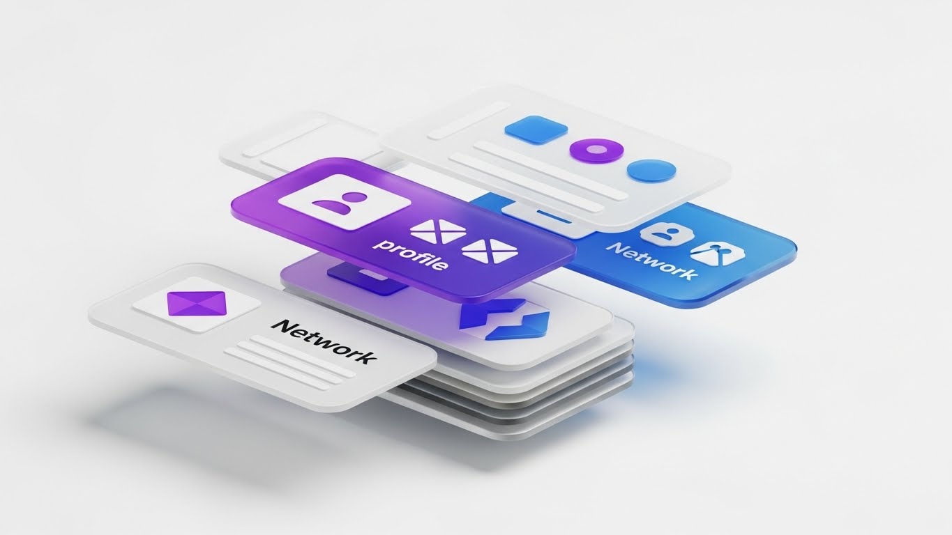 (3D Parallax UI): Ecosystem Depth + The Network Effect
