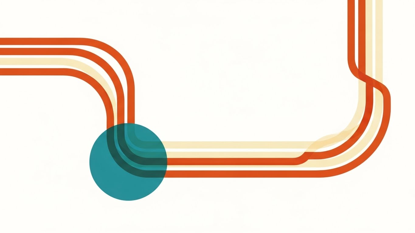 (Abstract 2D Motion): Bauhaus Pathways + Guiding Customer Re-engagement