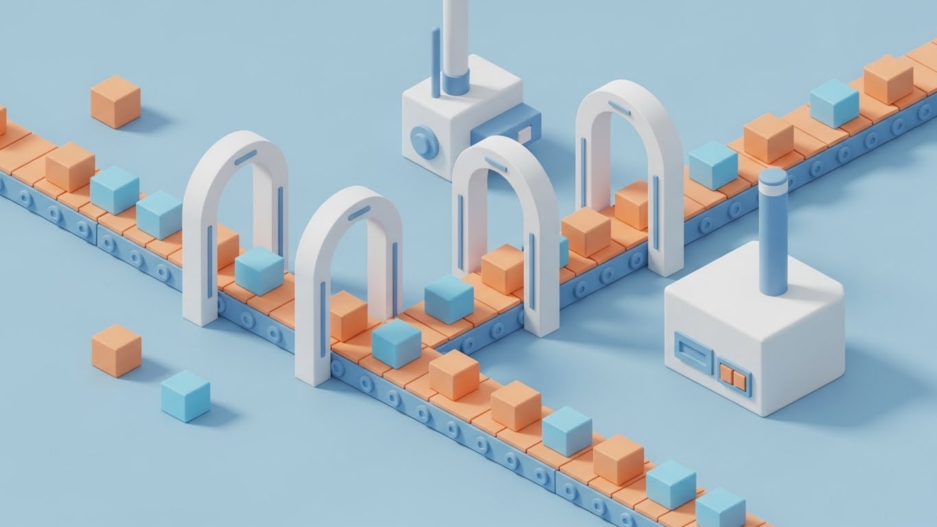 (Style 9): Low-Poly 3D - Friendly Automation