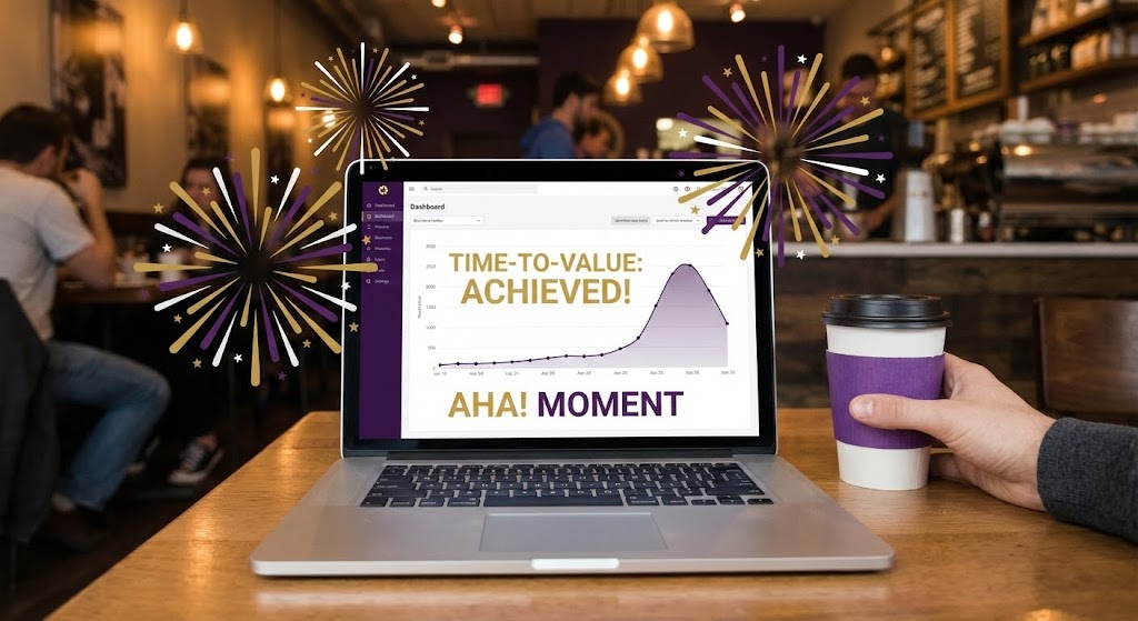 (2D Graphics Over Live Action): Visual Celebration of Data Success