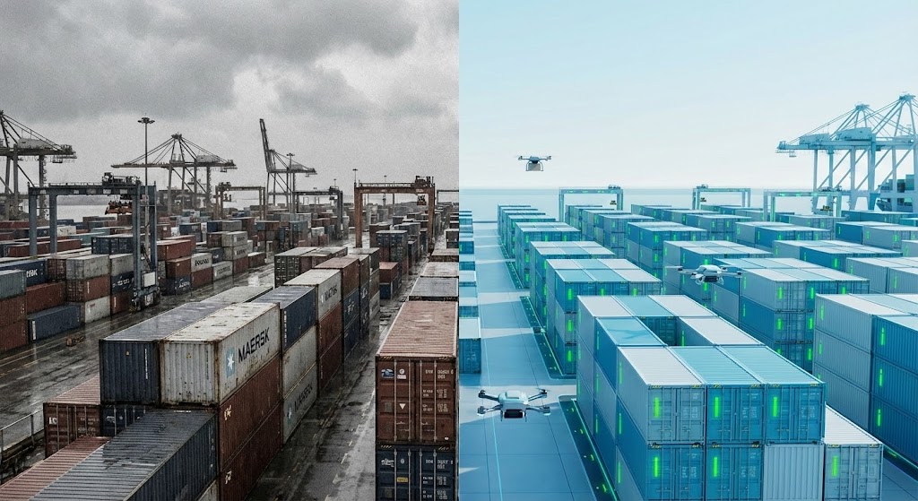 (Split Screen: Optimized Reality): Chaotic Terminal Transformed Into Grid
