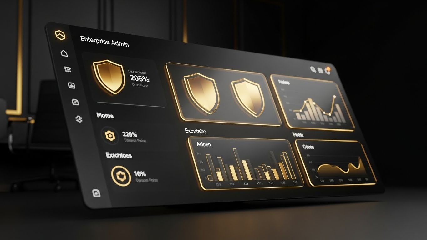 (Dark Mode UI Showcase): Premium Control.