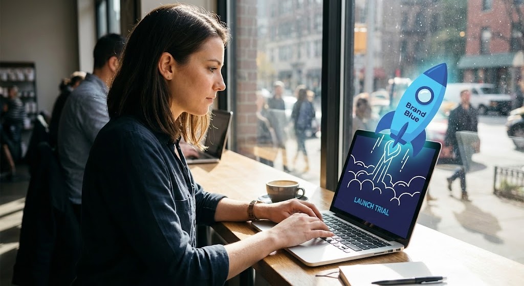 (2D Graphics Over Live Action): Augmented Launch.