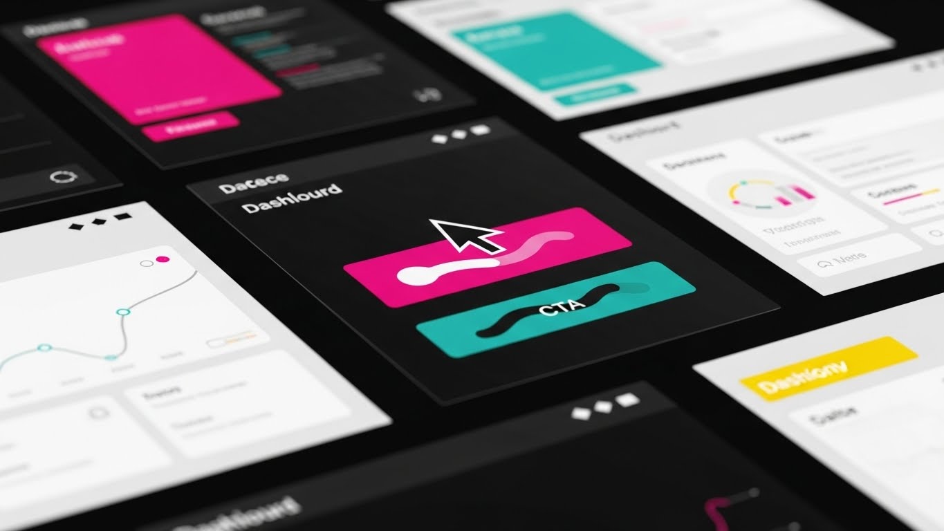 (Rapid UI Feature Montage): Magenta Highlights + Accelerates Time-to-Value Perception