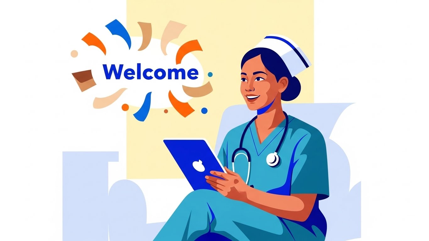 (2D Character-Driven Story): Warm Welcome + Humanizes Digital Onboarding