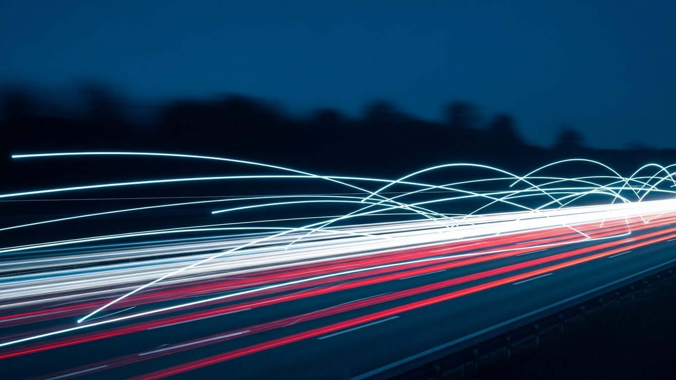 (Hyper-lapse Stock Footage): Light Trail Data + Accelerating Time-to-Value