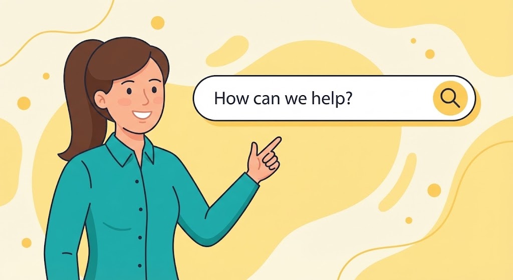 (2D Character-Driven Story): Friendly Support Guide + Humanizing Technical Assistance