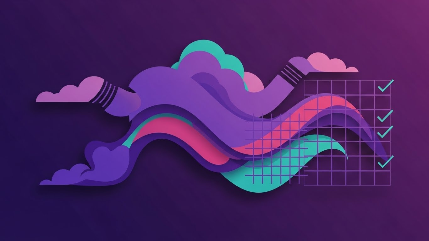 (Abstract 2D Motion): Morphing Exhaust Shapes + Automating Workflow Patterns