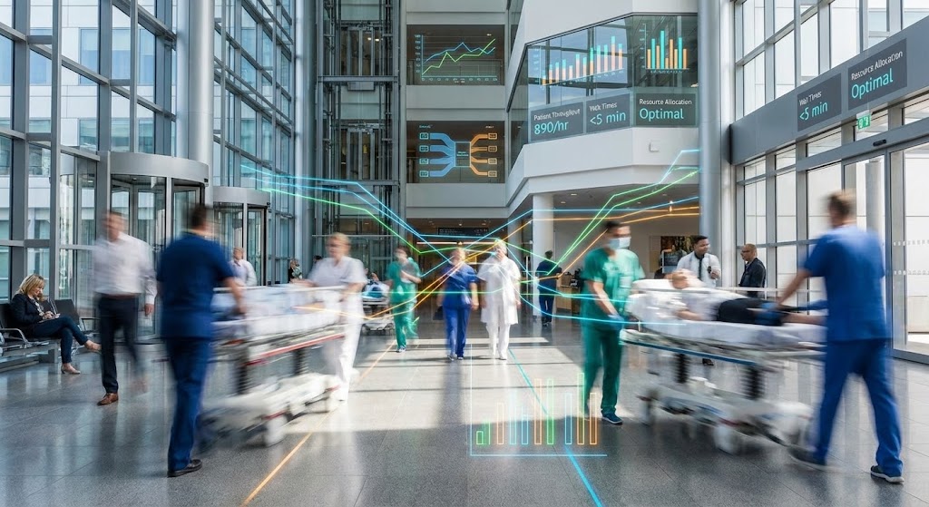 (Hyper-lapse Stock Footage): Operational Velocity + Pacing the high-speed hospital