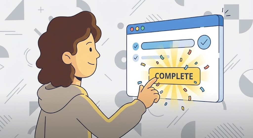 (2D Animation & UI Composition): Gamified Activation + Celebrating user milestones