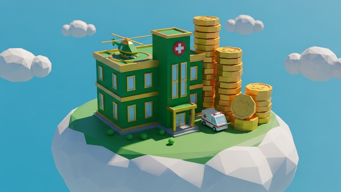 (Low-Poly 3D Modeling): Gamified ROI + Accumulating financial health