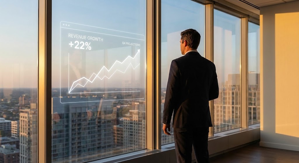 (Cinematic Executive): The Visionary Outlook + Visualizing Strategic Control