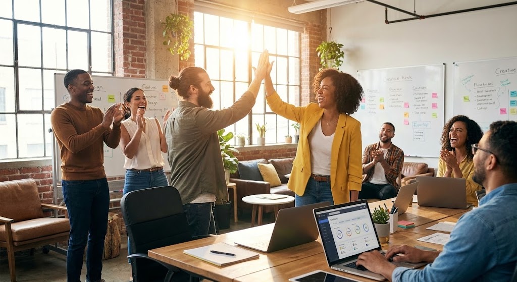 (Office Candid): The Winning Team + Visualizing Cultural Impact