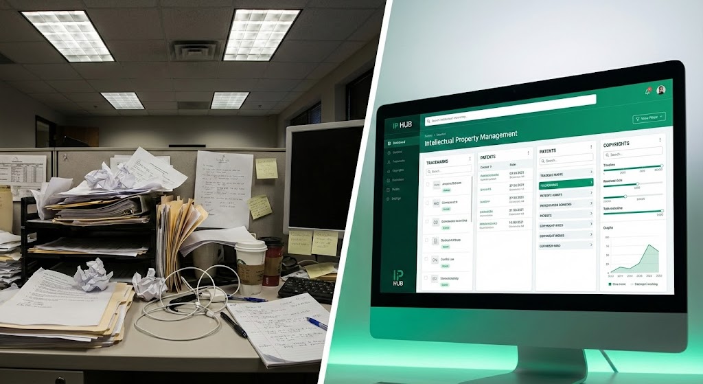 (Split Screen: Optimized Reality): Visual Contrast + Displacing Legacy Inefficiency