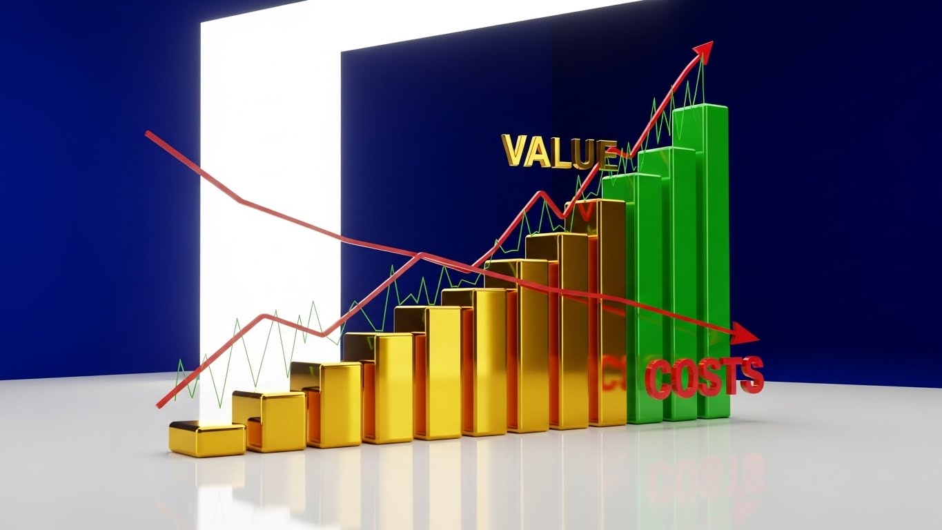 (Dynamic Data Visualization): Financial Clarity + Visualizing the Value-Cost Gap