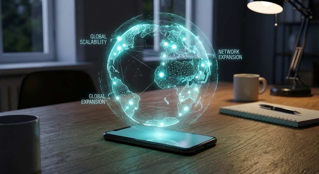 (Holographic Global Scale): Cyan Network Expansion + Visualize Limitless Scale