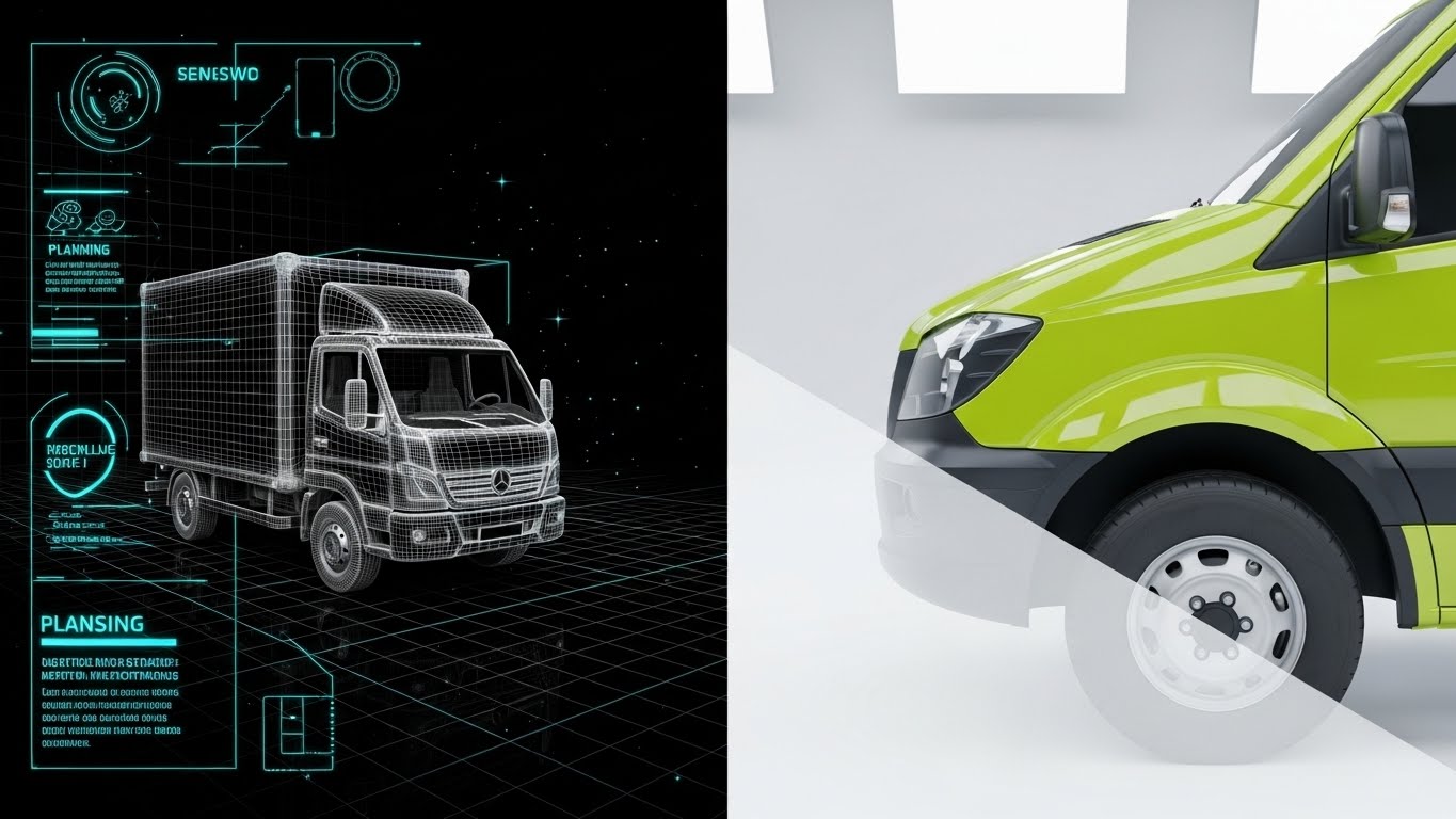 (Wireframe to Reality): Neon Fender Morph + Prove Digital Twin Accuracy