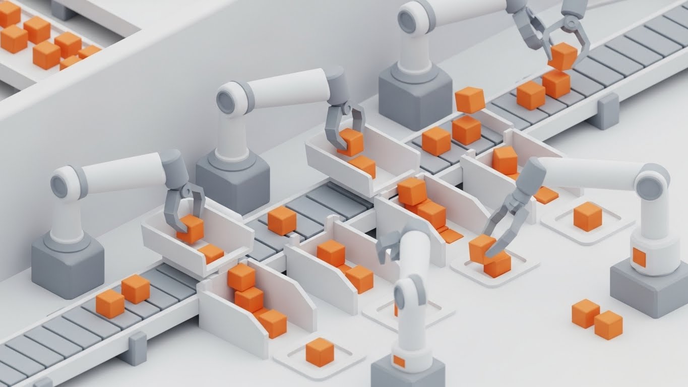 (Isometric 3D): Robotic Sort + Automating Process Efficiency